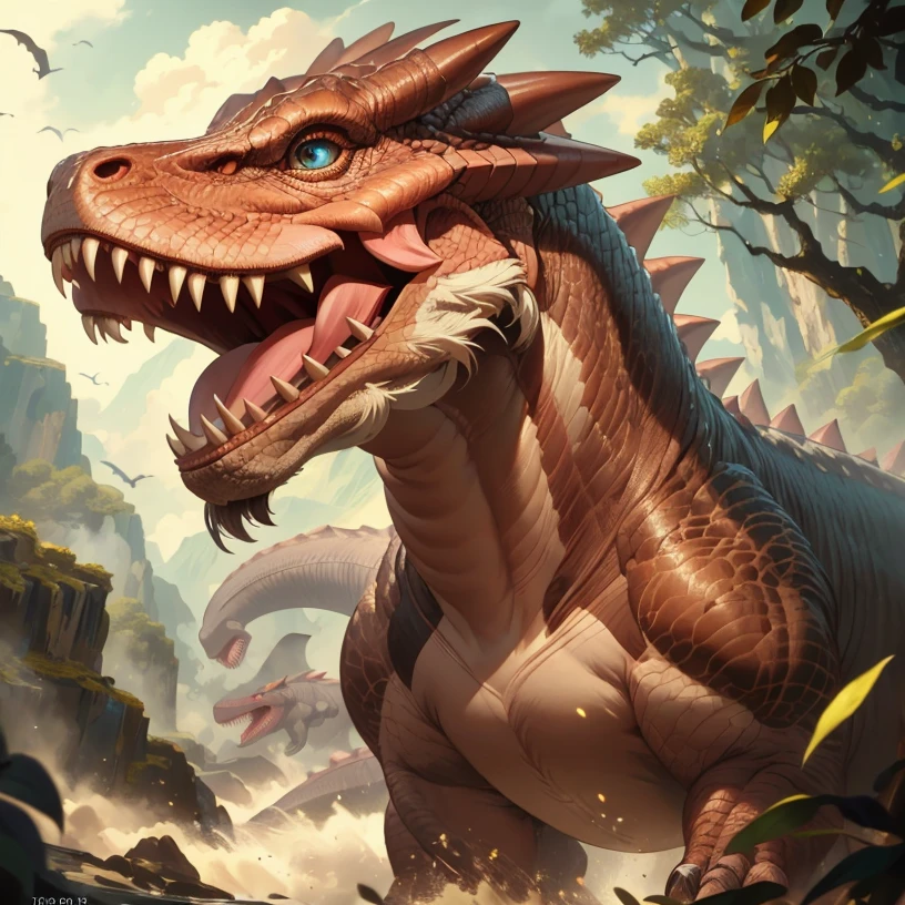 <lora:fantasy_monsters:1> dinosaur monster, (masterpiece:1.2, best quality), (finely detailed eyes: 1.2), (solo), realistic, depth of field, 8k, 4k, master piece, ((detailed)), realistic, photorealistic, high quality, highly detailed, focused, clear, ultra realistic, looking at the viewer, forward facing , perfect eyes, master piece eyes, in the frame