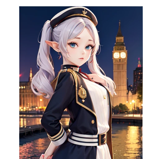 captain costume, nautical theme, gold accents, costume party,masterpiece,best quality,1girl,solo,<lora:testFRI-000004:1:lbw=KEEPCHAR>,