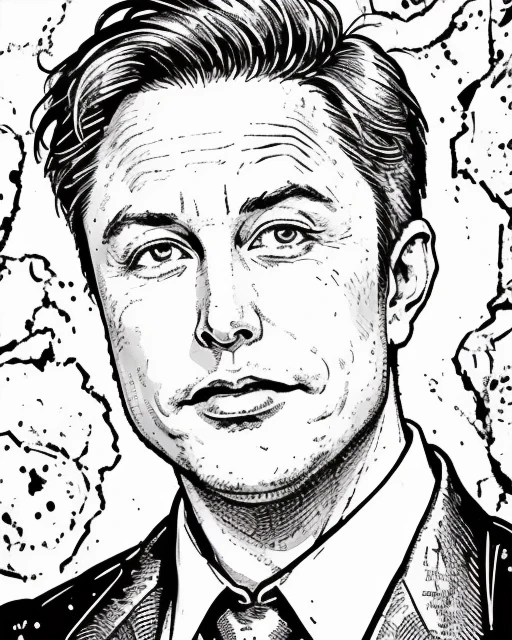 ink drawing, professional portrait of elsk man <lora:Gaz_Ink_Test:1> <lora:Elon_60_2-000001:1>