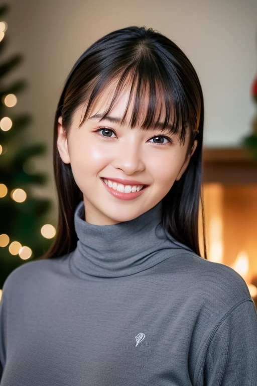 1girl,(wearing a turtleneck sweater),(winter jacket),(RAW photo, best quality), (realistic, photo-realistic:1.4), masterpiece, an extremely delicate and beautiful, extremely detailed, 2k wallpaper, Amazing, finely detail, extremely detailed CG unity 8k wallpaper, ultra-detailed, highres, soft light, beautiful detailed girl, extremely detailed eyes and face, beautiful detailed nose, beautiful detailed eyes,cinematic lighting,snow scenery,fireplace,(christmas tree,christmas decorations:1.2),perfect anatomy,smile,
<lora:iinumaai_lora:0.8>