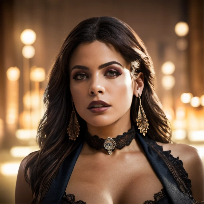 (masterpiece:1.2), (best quality,:1.2), 8k, HDR, ultra detailed, ((photorealistic)), professional light, cinematic lighting, fashion photography, ambient lighting, face lighting, Luna, <lora:Luna-10:1>, dynamic pose, earrings, choker, dark makeup, ((portrait shot)), OverallDetail, fhanddetail, ffacedetail, <lora:detail_slider_v4:2>,