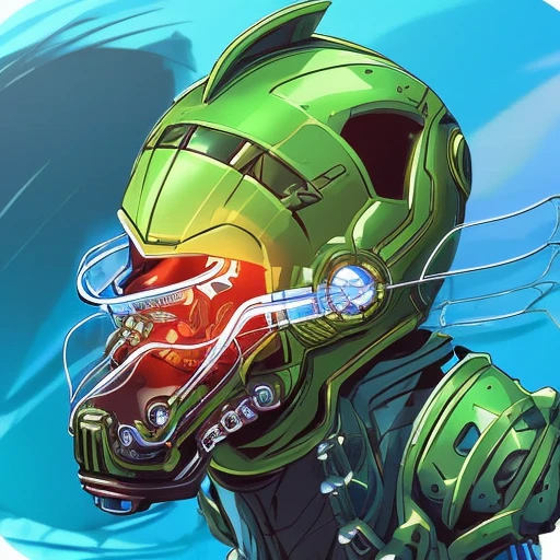 Evang style humanoid alien with a transparent skull head inside of a futuristic space suit , concept art, fantasy race, glass helmets, his head is a skull, creature, artgerm, krenz cushart, greg rutkowski very clear, die-cut sticker, sticker, front shot, simple background, solid outline