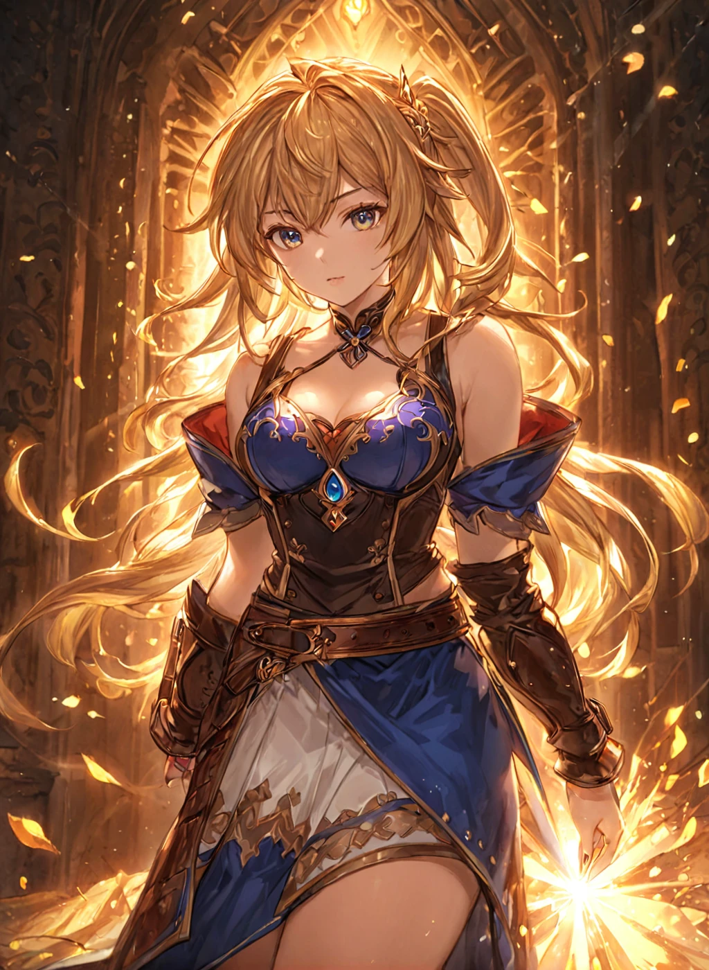 <lora:Granblue_Collection_XL_-_Heroes:1> a woman, (masterpiece), best quality, highres, 4k, 8k, intricate detail, cinematic lighting, amazing quality, amazing shading, soft lighting, Detailed Illustration, official artwork, anime style, wallpaper, official art, mage
