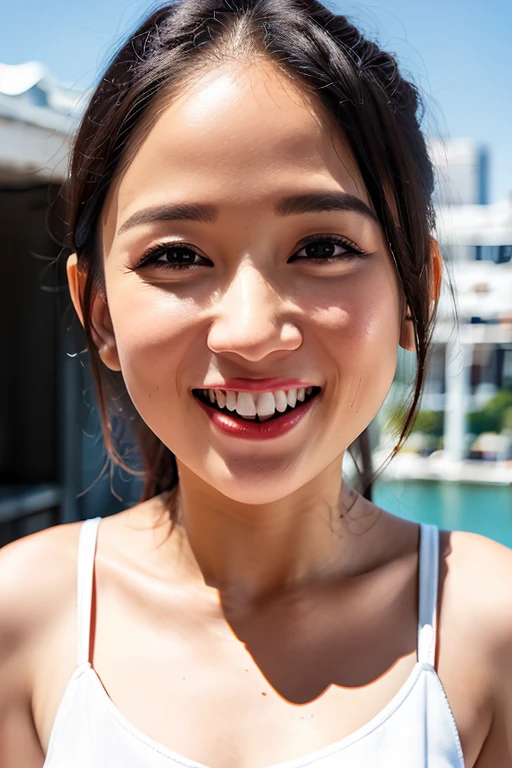 (Best Quality), (Masterpiece), (High Resolution), Original, Extremely Detailed 8K Wallpaper, (Extremely Delicate), Best Quality, Masterpiece, Ultra High Resolution, (Realistic:1.4), Original Photo, Street Photography, Photos of Young Taiwanese Girls, She Plays with Her Tits, Sweat, Sweaty Body, (Clear Fabric: 1.35) (Loose: 1.5) Lace strapless Dress, ((((Huge) Sagging Tits)), ((Bare Tits), ((Erect)), ((areola)), (Korean (K-pop idol)), ((puffy eyes)), dark shadow, low key, cool light, deep contrast, bokeh, depth of field, angle below, low angle, (look at the viewer, smile softly), ((straight photo)), exposure mix, medium shot, bokeh, (HDR:1.4), high contrast, (film, teal and orange: 0.85), (soft colors, soothing tones: 1.3), low saturation, (ultra-detail: 1.2), （NSFW：1.4），
