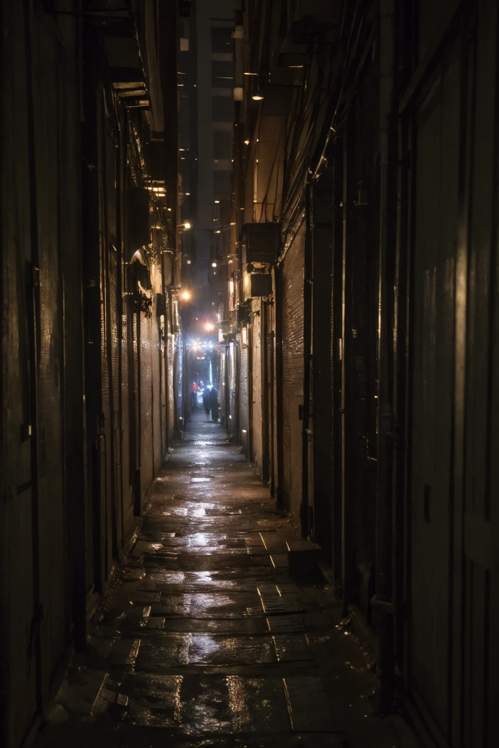 no humans,outdoors,<lora:dirty alley_v1:0.5>, ruanyi046,dirty alley,night,dark,dim lighting,, (8k, RAW photo, best quality, masterpiece:1.3),(realistic, photo-realistic:1.37),realistic skin texture,(photorealistic:1.3),(hyperrealistic:1.2), 1 cute girl,solo,( beautiful eyes:1.2),perfect face