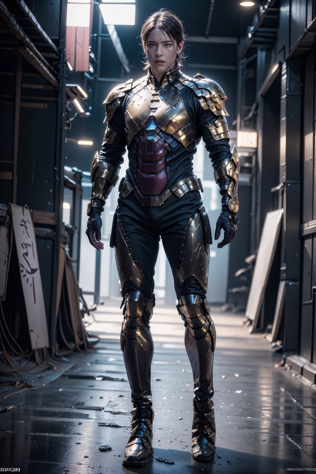 (photorealistic:1.4),(Realistic:1.2),(ultra high res, raw photo:1.4),(hdr, hyperdetailed:1.2),(8K:1.2),(1man:1.6),armor,(full body:1.2),<lora:CyberChineseClothes_A:1>,