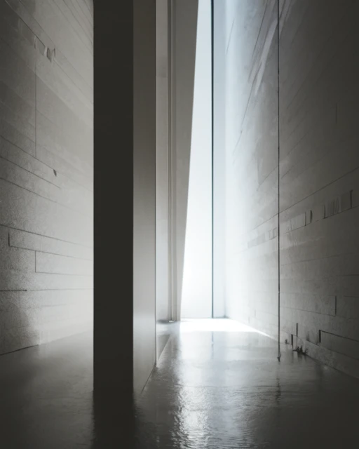 inem,light and shade,buildings,monochrome,white,<lora:BDO-A:1>,Big Dumb Object,giant sculpture,