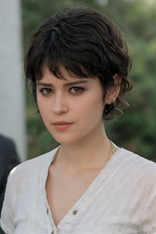 r0s4b3lls,face closeup, short hair, bangs, photoshoot <lora:r0s4b3lls:0.9>