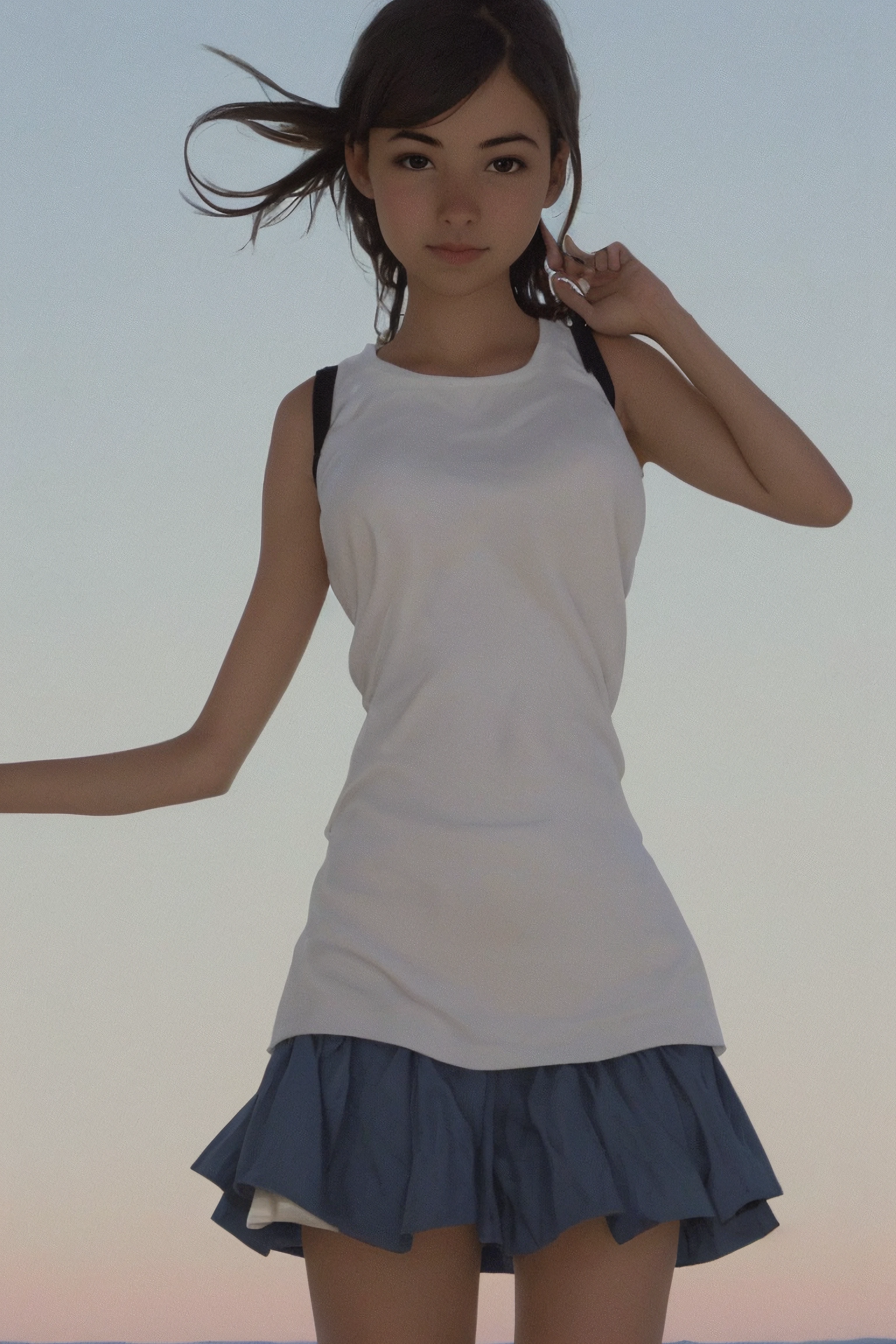 1 girl, solo
