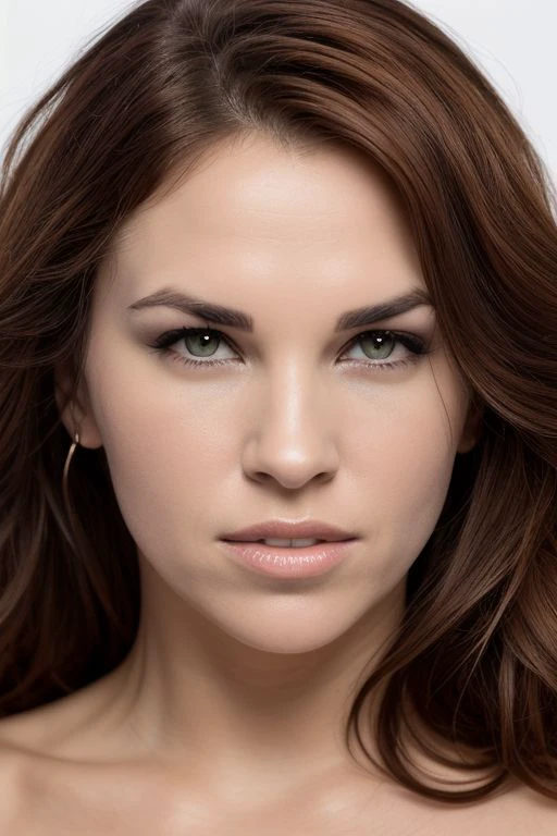 DEN_sabrina_mareeMK2,
(headshot:1.1) portrait on a bright white background, (headshot:1.2), face focus, intricate (beautiful eyes:1.2), (wide open eyes:1.1), Big eyes, clean photo, side lighting, low contrast, low saturation,
bokeh, f1.4, 40mm, photorealistic, raw, 8k, textured skin, skin pores, intricate details <lora:epi_noiseoffset2:1>, epiCRealism