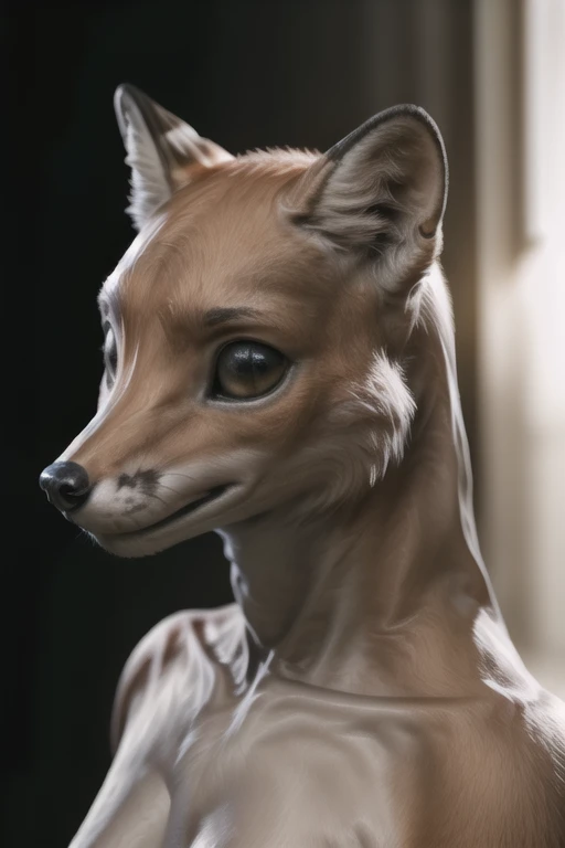 real e621, photorealistic, masterpiece, very bright lighting and bright composition, anthro fox,<lora:dUser_faceless:1>(ecafless:1)