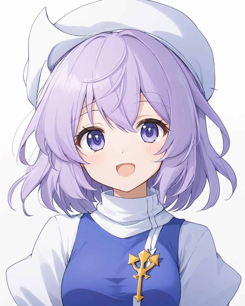 letty whiterock,1girl, solo, open_mouth, white_background, hat, long_sleeves, simple_background, upper_body, white_headwear, fang, :d, looking_at_viewer, v-shaped_eyebrows
<lora:letty_whiterock_image2226_2023-12-17-000010:1>,star-shaped_pupils,symbol-shaped_pupils,. gorgeous,key visual, vibrant, studio anime,award-winning, professional, highly detailed,high budget, cinemascope