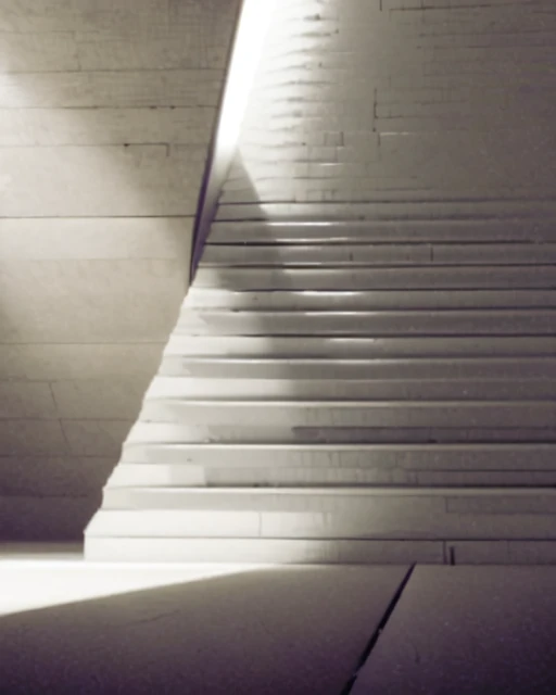 inem,light and shade,buildings,(monochrome:1.1),white,Big Dumb Object,giant sculpture,<lora:BDO-C:1.3>,