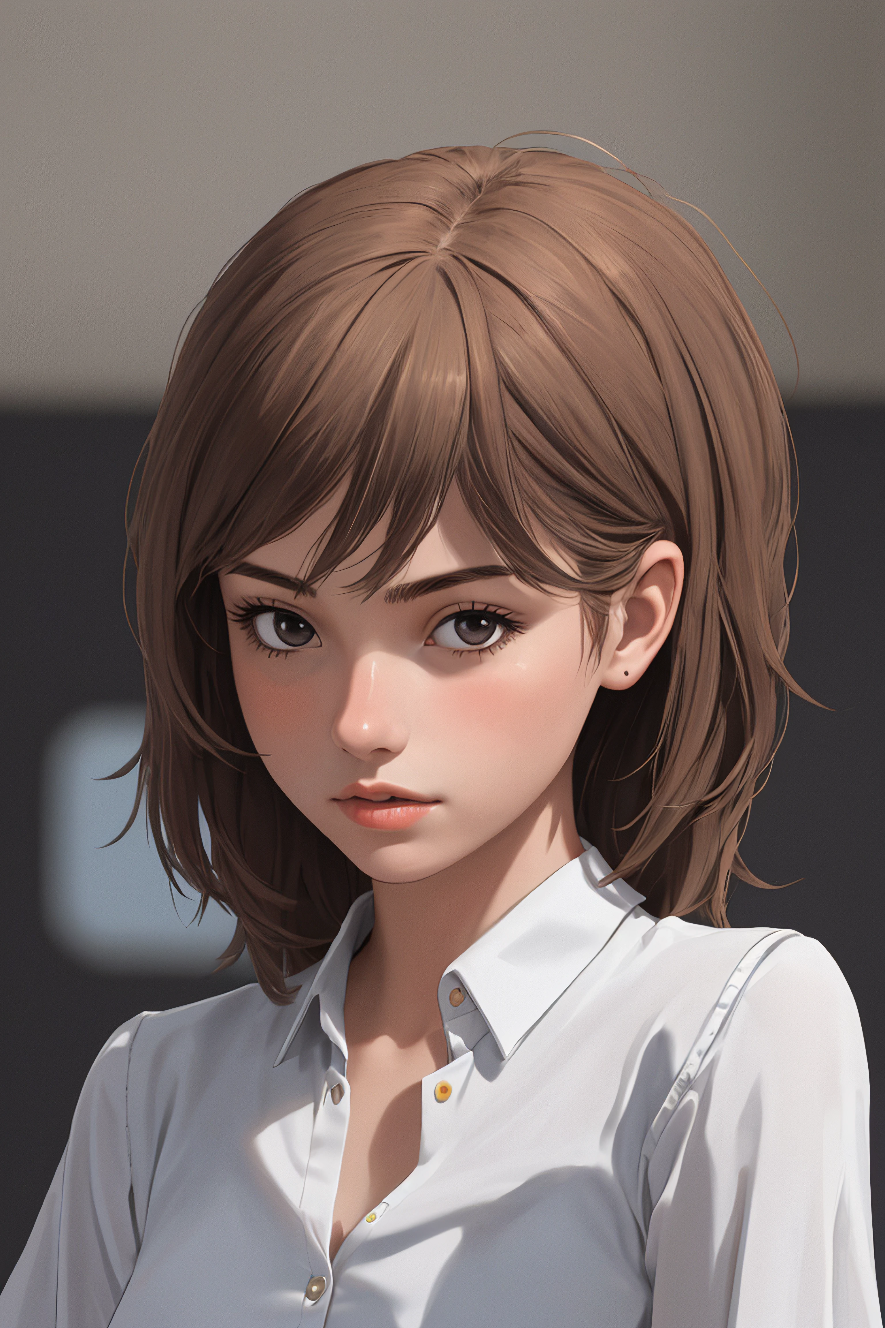 1 girl, solo