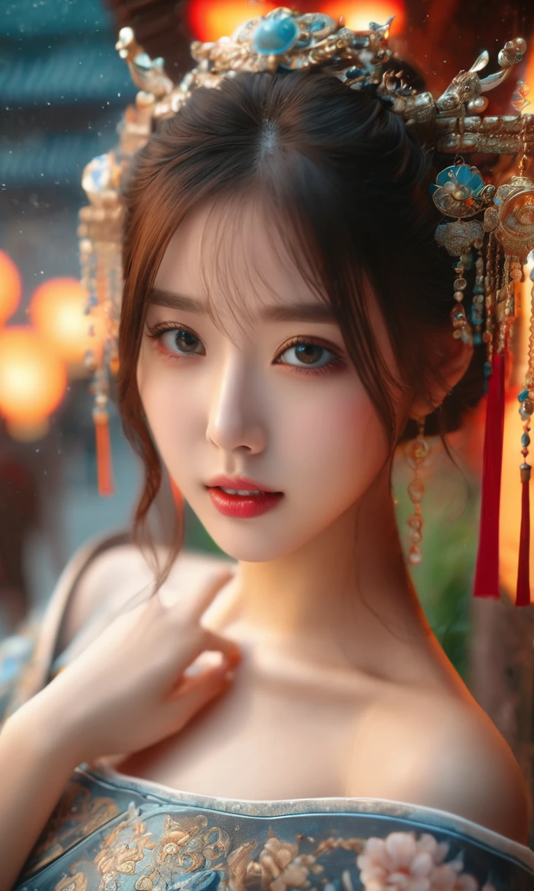 yanyuelou,(((arms behind back))),<lora:flowergirl:0.75>,ulzzang-6500-v1.1,(raw photo:1.2),((photorealistic:1.4))best quality ,masterpiece, illustration, an extremely delicate and beautiful, extremely detailed ,CG ,unity ,8k wallpaper, Amazing, finely detail, masterpiece,best quality,official art,extremely detailed CG unity 8k wallpaper,absurdres, incredibly absurdres, huge filesize, ultra-detailed, highres, extremely detailed,beautiful detailed girl, extremely detailed eyes and face, beautiful detailed eyes,cinematic lighting,1girl,see-through,looking at viewer,outdoors,depth_of_field,. <lora:yanyuelouSDXL-000008:0.8>