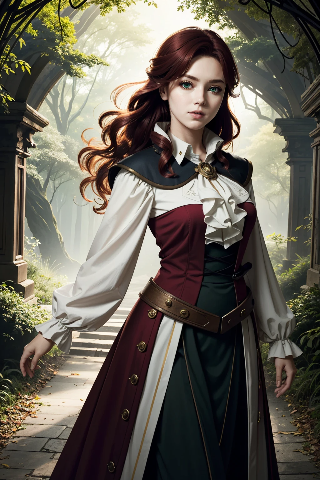 ((ultra detailed, masterpiece, best quality))
<lora:ACUElise:0.9>
ACUElise, 1girl, solo, red hair, green eyes, exploring an enchanted forest, with a glowing lantern, surrounded by mythical creatures