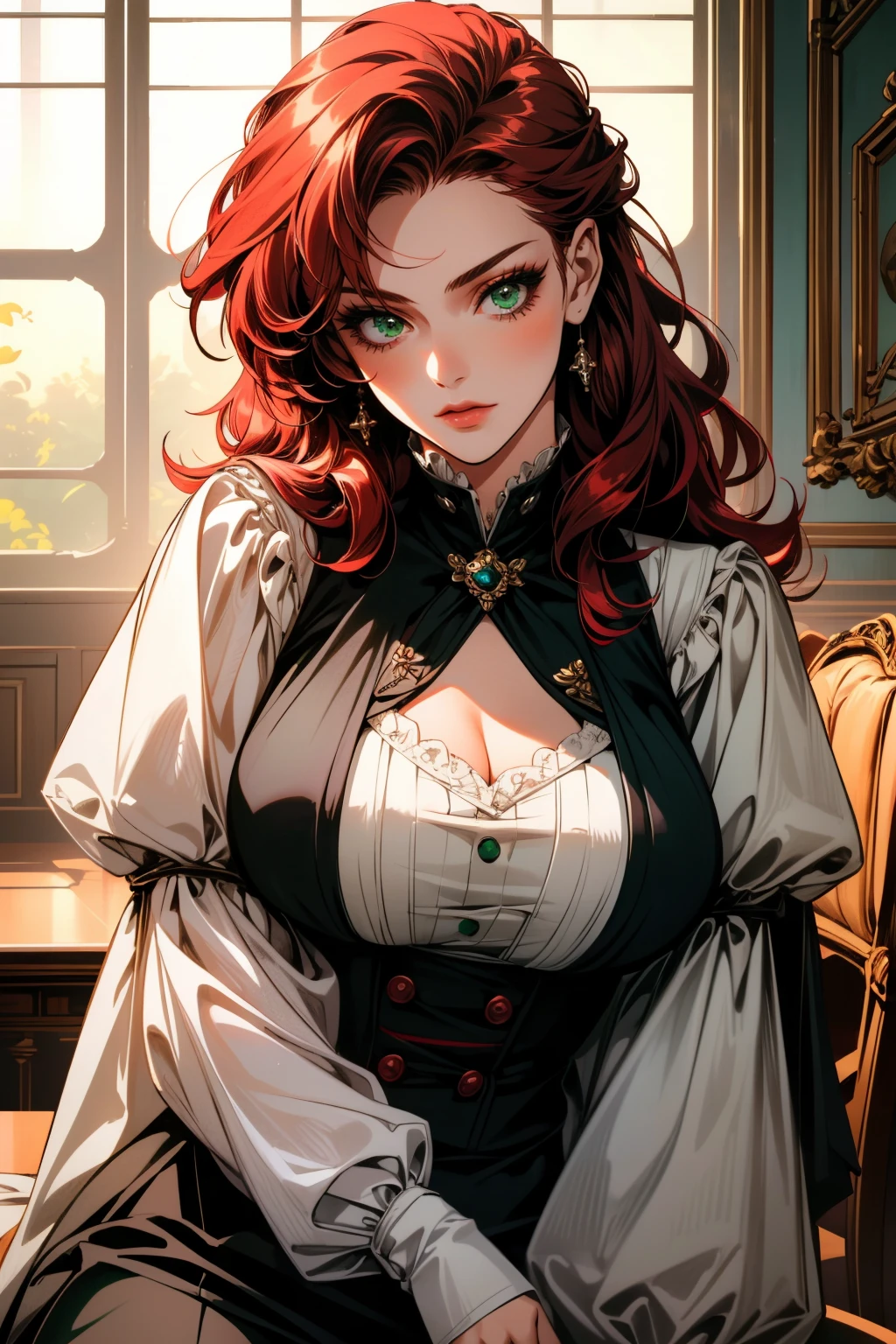 ((ultra detailed, masterpiece, best quality))
<lora:ACUElise:0.9>
ACUElise, 1girl, solo, red hair, green eyes, magazine cover, sexy pose