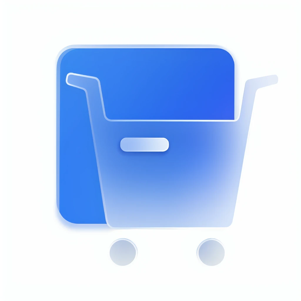 mbltb,icon,simple background,<lora:mbltb:0.8>,shopping cart,