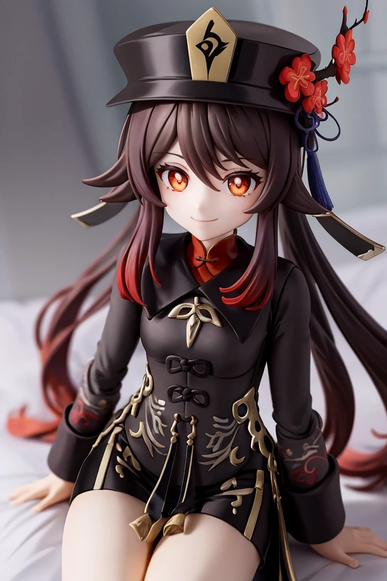 <lora:Anime_Figure:0.8>, figure, ((masterpiece,best quality)), <lora:hutao1-000009:1>, hutaodef, cowboy shot, sitting, smile,