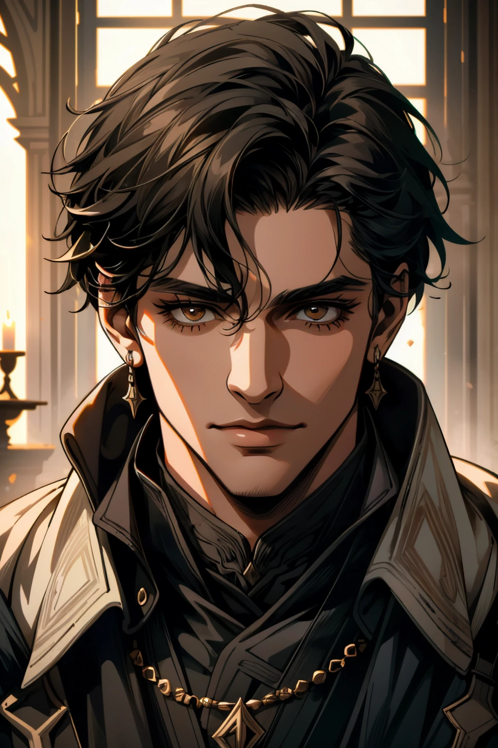 ((ultra detailed, masterpiece, best quality))
<lora:ACMBasim:0.9>
ACMBasim, 1boy, solo, black hair, brown eyes, dark skin, portrait