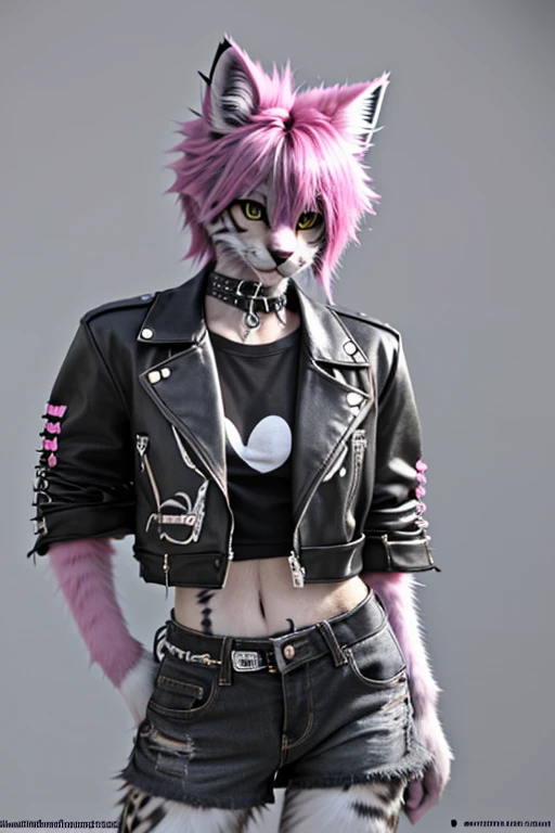 <lora:CatgirlLoraV7:1> punk catgirl