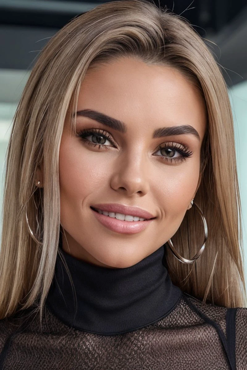 headshot of S273_AnastasiyaTimonina,a gorgeous woman,in a (mall:1.1),wearing a (turtleneck:1.1),(smiling),(4k, RAW photo, best quality, depth of field, ultra high res:1.1),(absurdres, intricate, photorealistic, masterpiece, ultra-detailed:1.2),