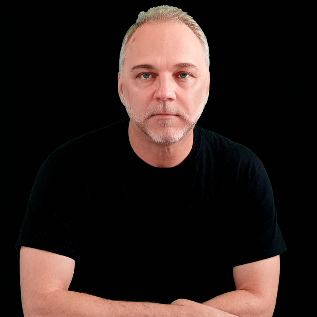 Craig Severance wearing a black shirt smiling at camera <lora:Craig_Severance_Himself:1>, (((Masterpiece))), complex 3d render, intricate reflections, cinematic, image, ultra-detailed, HDR, Hyperrealism, sharp focus, Panasonic Lumix s pro 50mm, 8K, octane rendering, raytracing, (((professional photography))), high definition, photorealism, hyper-realistic, bokeh, depth of field, dynamically backlit, sharp focus, sharp edges, studio, vibrant details, ((professional Colorgrading)), ,monster