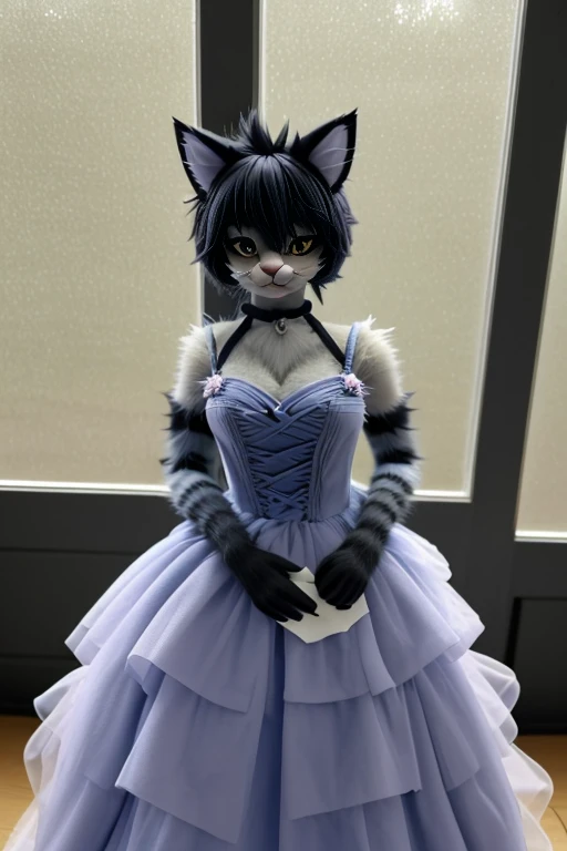 <lora:CatgirlLoraV6:1> catgirl, dress