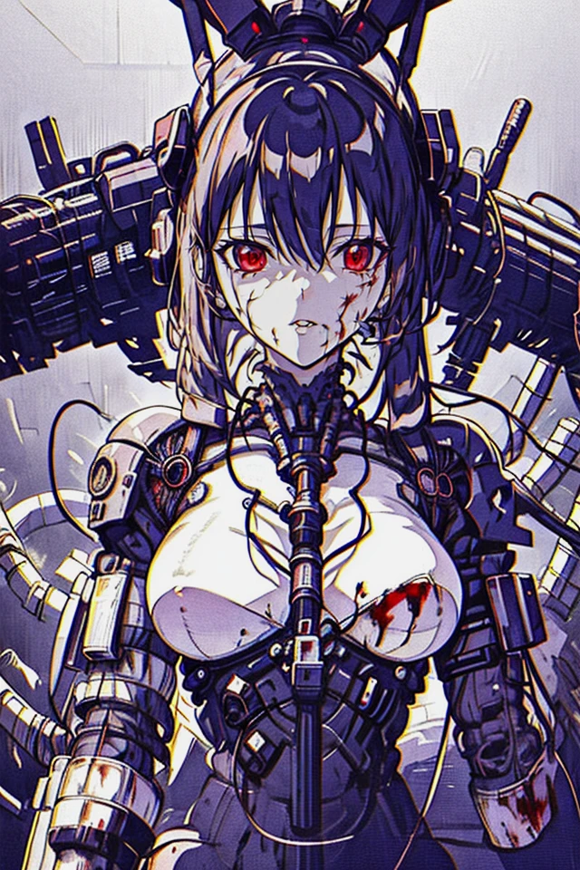 (masterpiece:1.5), (highest quality), (unreality, High resolution: 1.5), (8K), ((Slim woman:1.5)), 35 years old, (((wounds and bloody skin:1.6))), dirty skin,((black hair)), ((((wear a colorful dress)))), slightly droopy eyes, ((huge breasts:1.6), (Sagging chest:1.5)), (((anatomy of the vagina,vaginal incision,vaginal excision:2.0))),(NSFW:1.5),((being raped by a black machine)),((Attacked by precision-made mechanical zombies:1.7)),(cruelty殺人,Rape and murder,assassinating,strangulation,stabbed with a knife:1.6),(violently violent々looks like:1.3),((Fokuare, vaginal hole,urethra, (It&#39;s open , Vivid , high quality :1.5),((crying face)),Hug me tightly to your chest、(((Black fluid overflows from the vagina))),((The inside of the uterus is visible)),breast milk comes out, sperm bukkake, bloody chest, bloody abdomen, Liquid smear specimen,(((cruelty,terrible,horrific murder scene))),My shirt is torn,(Attacked in underground ruins)