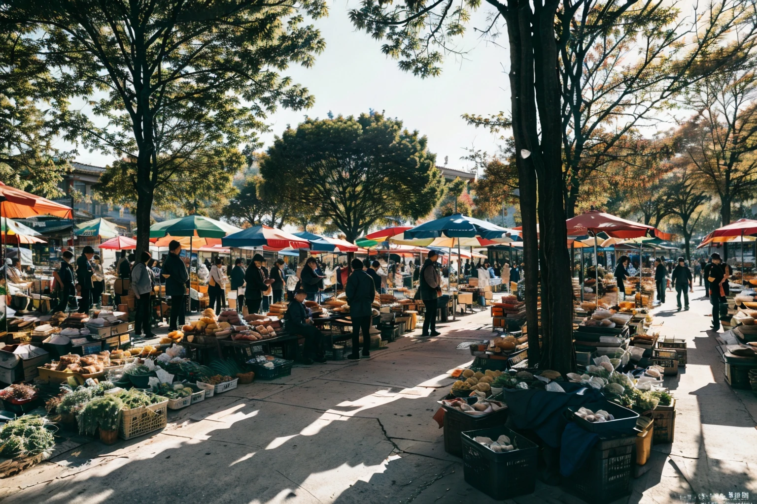 no humans,outdoors,<lora:Shijing Morning Market_v1:0.7>, ruanyi051,, (masterpiece:1.2), best quality, highres,extremely detailed CG,perfect lighting,8k wallpaper,photograph, photorealistic,