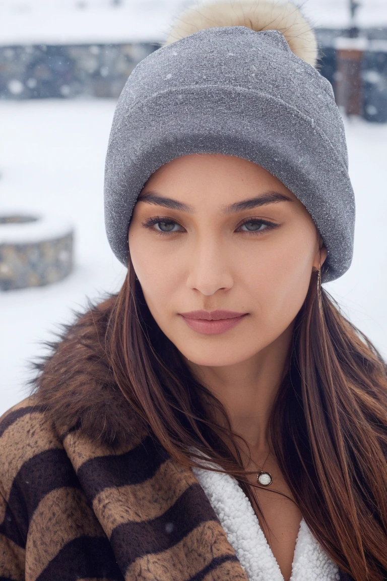 headshot, (snow:1.25), woman in fur coat and fur hat, in Oslo, Norway, soft colors, masterpiece, high quality, (high detailed skin:1.1)
<lora:gemma_chan_lora_v01:1> gchan