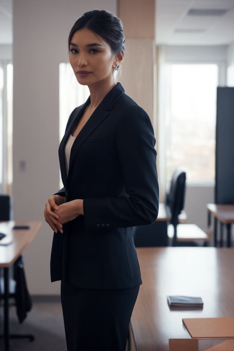 headshot, office lady in formal suit, in a meeting room, soft colors, masterpiece, high quality, (high detailed skin:1.1)
<lora:gemma_chan_lora_v01:1> gchan