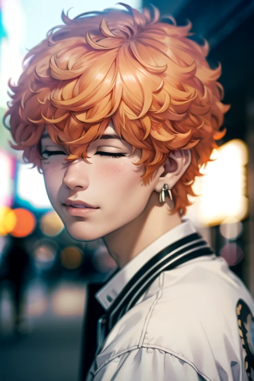photorealistic, (4k), depth of field, (Masterpiece), (realistic skin texture), extremely detailed, intricate, hyper detailed, high resolution, professional photography, bokeh, depth of field, sharp detail, best quality, , 1boy, solo, male focus, <lora:nahoya_kawata:0.86>, nahoya_kawata, orange hair, closed eyes, , , , ancient rome,