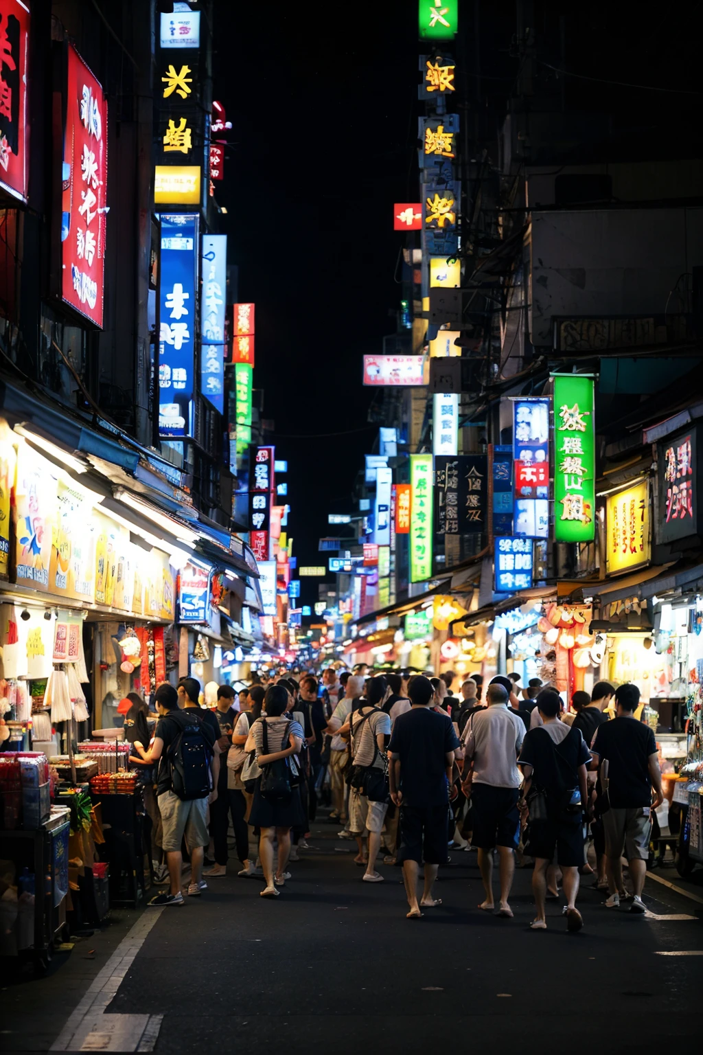 no humans,night,dark,<lora:Shijing Night Market_v1:0.7>, ruanyi050,, (masterpiece:1.2), best quality, highres,extremely detailed CG,perfect lighting,8k wallpaper,photograph, photorealistic,