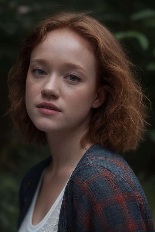 DEN_liv_hewsonMK2,
walking through a tallgrass meadow wearing Jean shorts and plaid shirt, meadow, wild, overgrown, walking,,
bokeh, f1.4, 40mm, photorealistic, raw, 8k, textured skin, skin pores, intricate details  <lora:epi_noiseoffset2:1>, epiCRealism <lora:ClothingAdjuster3:-0.8>