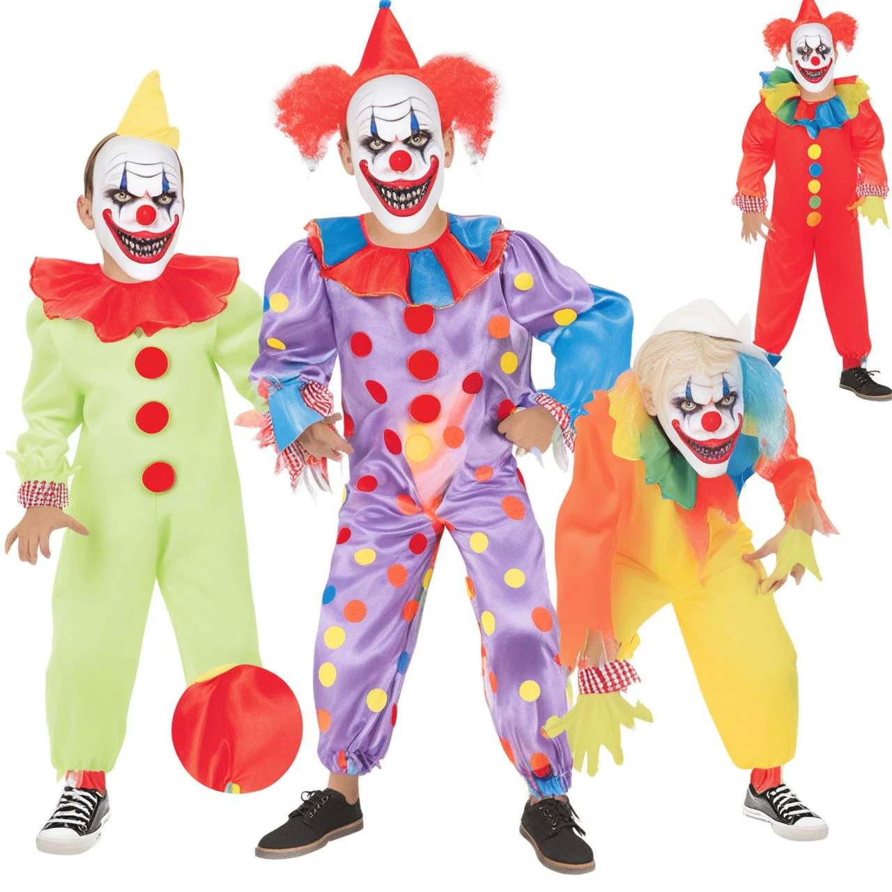 A crazy clown costume ShoshiZohar <lora:SDXL-ShoshiZohar-Lora-r32:1>