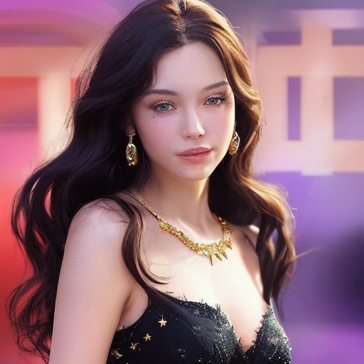 A woman prettier than a Hollywood star.