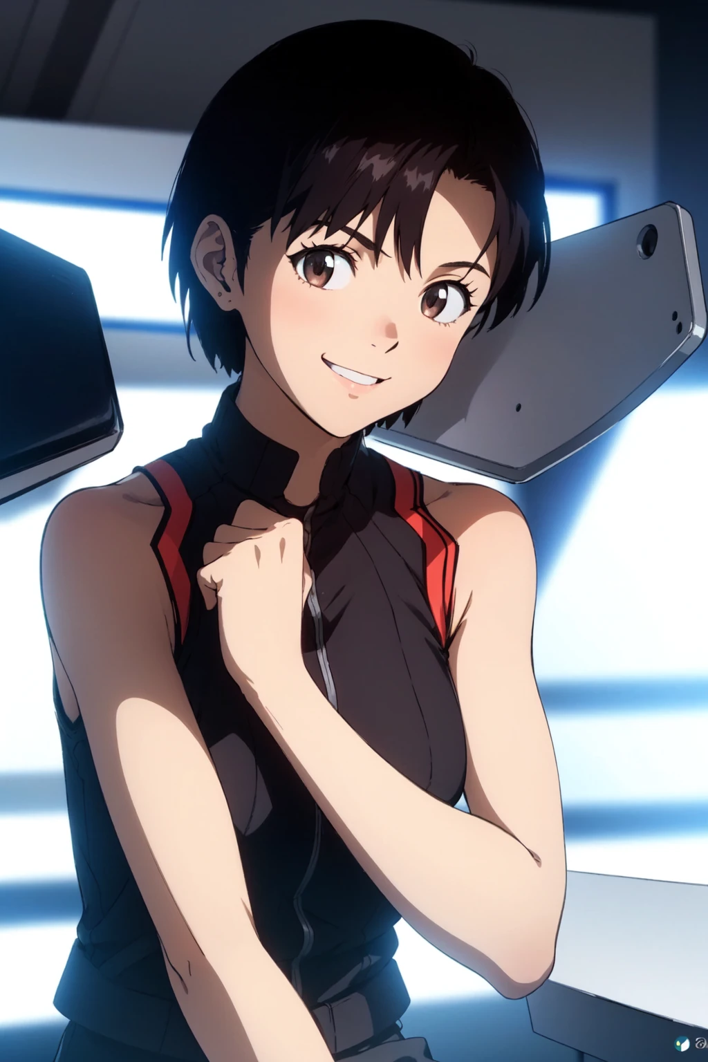 (RAW photo, best quality), 1girl, natural lighting,
<lora:eva_ibuki_maya_v1_2:0.8> ibuki_maya, light smile , upper body,
