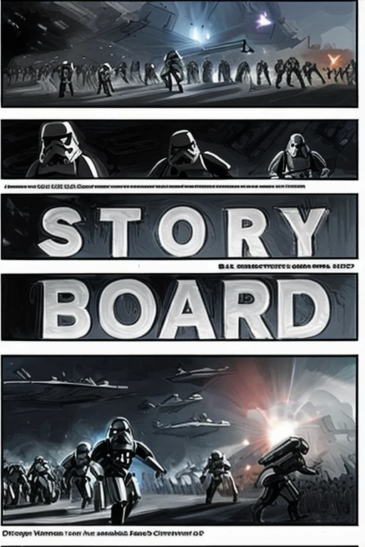 storyboard_style, star wars troops action scene <lora:Storyboard:1>