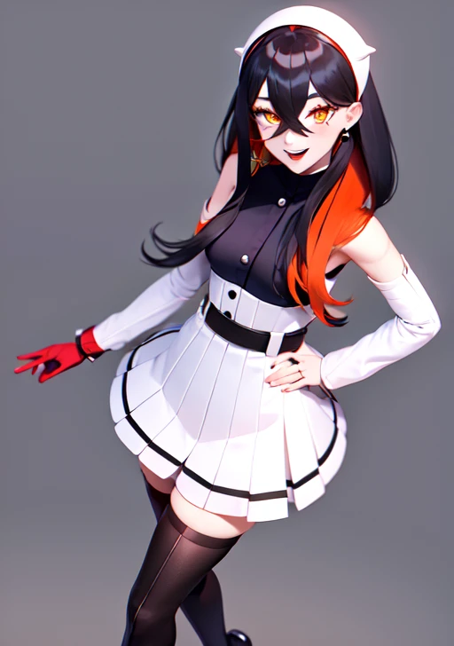 countess Daraku, long hair, glasses, gloves, pants, smile, legs, boots
BREAK looking at viewer,
BREAK outdoors,
BREAK (masterpiece:1.2), best quality, high resolution, unity 8k wallpaper, (illustration:0.8), (beautiful detailed eyes:1.6), extremely detailed face, perfect lighting, extremely detailed CG, (perfect hands, perfect anatomy)