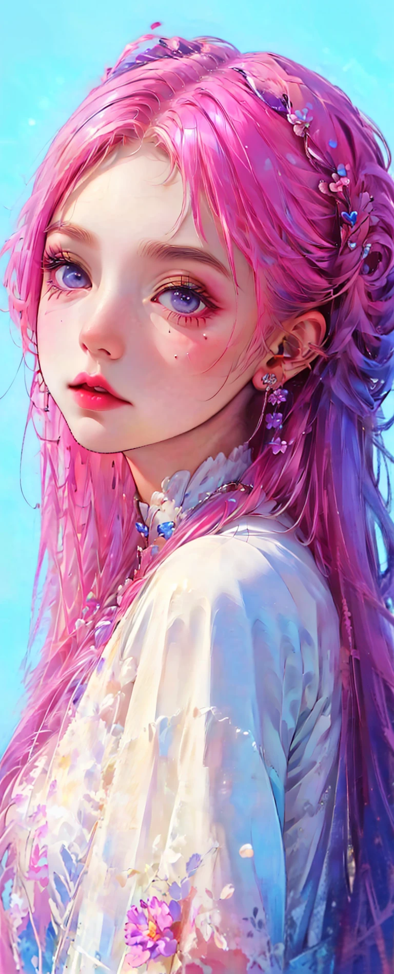 1girl,
high quality,masterpiece,
long hair,bunches,
Makeup,<lora:20231231-1704001454422-0016:0.8>,