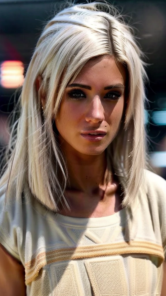 <lora:ashley_bulgari:1> a portrait of (ashley_bulgari:1),
medium_breasts, perfect_female_anatomy,
(white_hair:1.4), short_hair, (bob_hairstyle:1.4), embodying bravery, thinking about fight,
distant photograph, ultra feminine face, angelic lighting, epic pose, thinking about victory,
wearing (football_uniform:1.4),
(football stadium and football field:1.2), (bokeh),
(ultra realistic, photorealistic, cinematic photography, rule of thirds),
<lora:more_details:0.7><lora:detailed_eye:1>