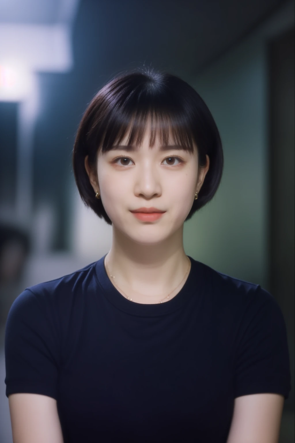 analog film photo solo, realistic, (1girl), (asian) (woman), white skin, milky skin, (((Shag Haircut Hairstyle, black hair:1.2))), (((Confused, Wide-open eyes, a slightly furrowed brow, and a slightly open mouth.))), (((Wide leg pants, fitted top, and block heels.))), (((car chase: Muscle cars tear through the streets, screeching around corners and narrowly avoiding collisions in a high-octane pursuit))), (((chiaroscuro))), taken on Blackmagic Pocket Cinema Camera with Sigma Cine 14mm T2 FF by Roger Deakins, <lora:ReaLora:.5> detailed skin, <lora:KRA_-_Lee_Da-Hyeon:1> leedahyeon . faded film, desaturated, 35mm photo, grainy, vignette, vintage, Kodachrome, Lomography, stained, highly detailed, found footage<lora:PAseer-SD15-LCM Quick:1.0><lora:PAseer-SD15-LCM Quick:1.0>