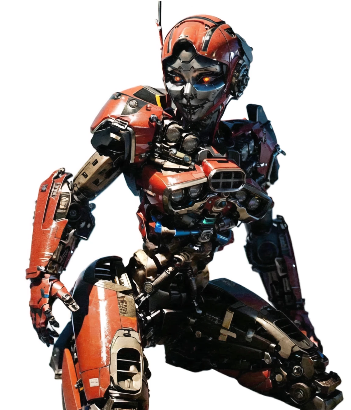 android, (glossy skin:1.3), robot joints, <lora:Shatter-1:0.85>, (ð¤:1.2), mechabare, pantyshot, (shatter(plymouth):1.4), bumblebee \(film\), wide shot, broken arm, In this 8k HDR masterpiece, a highres image captures an android girl with her left arm cut, and inner mechanical parts are seen, smashed harshly. An android girl is laying on the ground with its left arm and left ankle cut. Unreal engine captures the robotic reveal, exposing the inner workings of the robot girl's delicate mechanical parts. The detailed eyes with flickering red pupils shows how vulnerable she is now, as the robotic porcelain skin seamed with robot joints boasts high technology consist of her state-of-the-art beauty. <lora:AGI2:0.4>, android girl \(itou\),