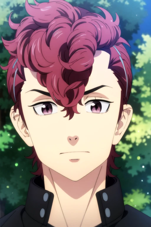 (best quality:1.1), (masterpiece:1.4), , , , depth of field, , realistic, 1boy, solo, male focus, <lora:atsushi_sendou:0.96>, atsushi_sendou, red hair, brown eyes, short hair, hair ornament,
