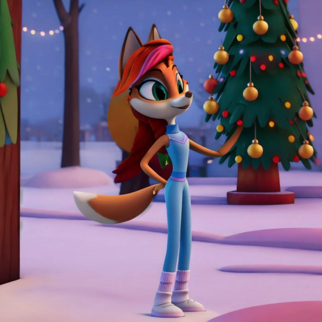 <lora:NewNuPogodi_Fox:1>
newnupogodi_fox, fox, 1girl, solo, masterpiece, winter, christmas