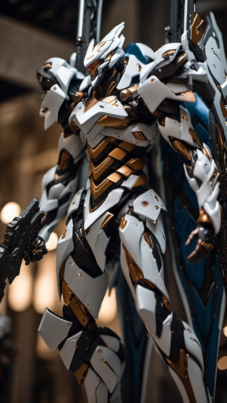 cinematic film still of (EVAUNIT:1.0) , (very biggest size mecha:1.6),mecha armor, full armor, glowing eyes, (full body:1.2),clenched hand, mechanical parts, robot joints,(holding huge weapon:1.5) ,(huge mechanical shield:1.2),best quality, masterpiece, highly detailed, ultra-detailed,(huge mechanical weapon:1.3),(detailed armor:1.2),(detailed shield :1.2),(detailed weapon:1.2),(huge mechanical gun:1.2), shallow depth of field, vignette, highly detailed, high budget, bokeh, cinemascope, moody, epic, gorgeous, film grain, grainy