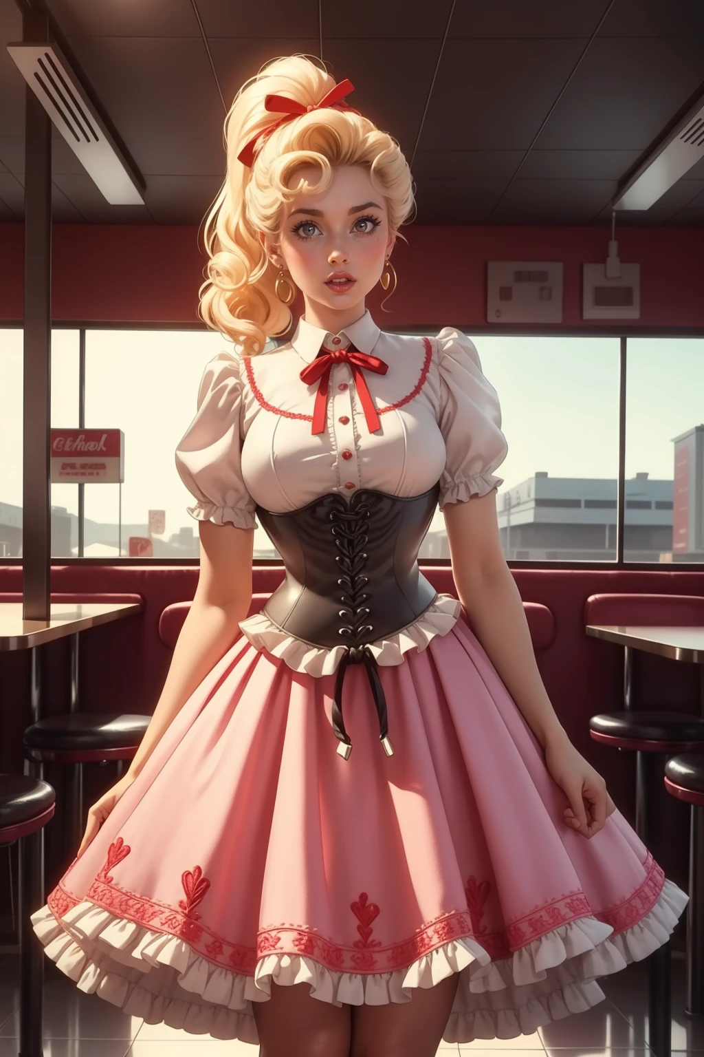 Gothic Style Underbust Corset v1.0