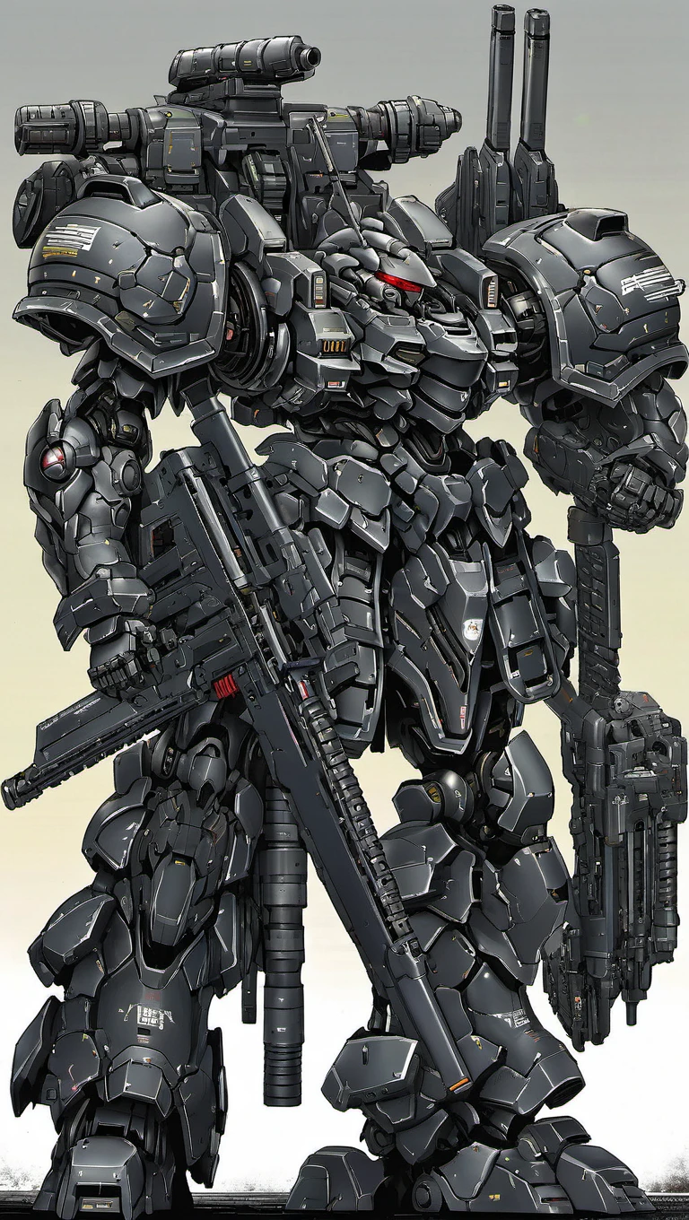 concept art of (ZEON:0.8), (FRS:1.2),(ARMOREDCORE:1),(BRS:1.3),mecha, mecha armor, full armor,glowing eyes, building, (full body:1.2),clenched hand, mechanical parts, robot joints,(huge shield:1.2),best quality, masterpiece, highly detailed, ultra-detailed,(holding huge weapon:1.5) ,(huge mechanical weapon:1.3),(detailed armor:1.2),(detailed shield :1.2),(detailed weapon:1.2),(huge mechanical gun:1.2)
, digital artwork, illustrative, painterly, matte painting, highly detailed