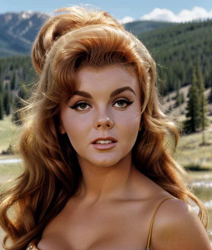 Ann-Margret dressed in elegant clothes and smiling